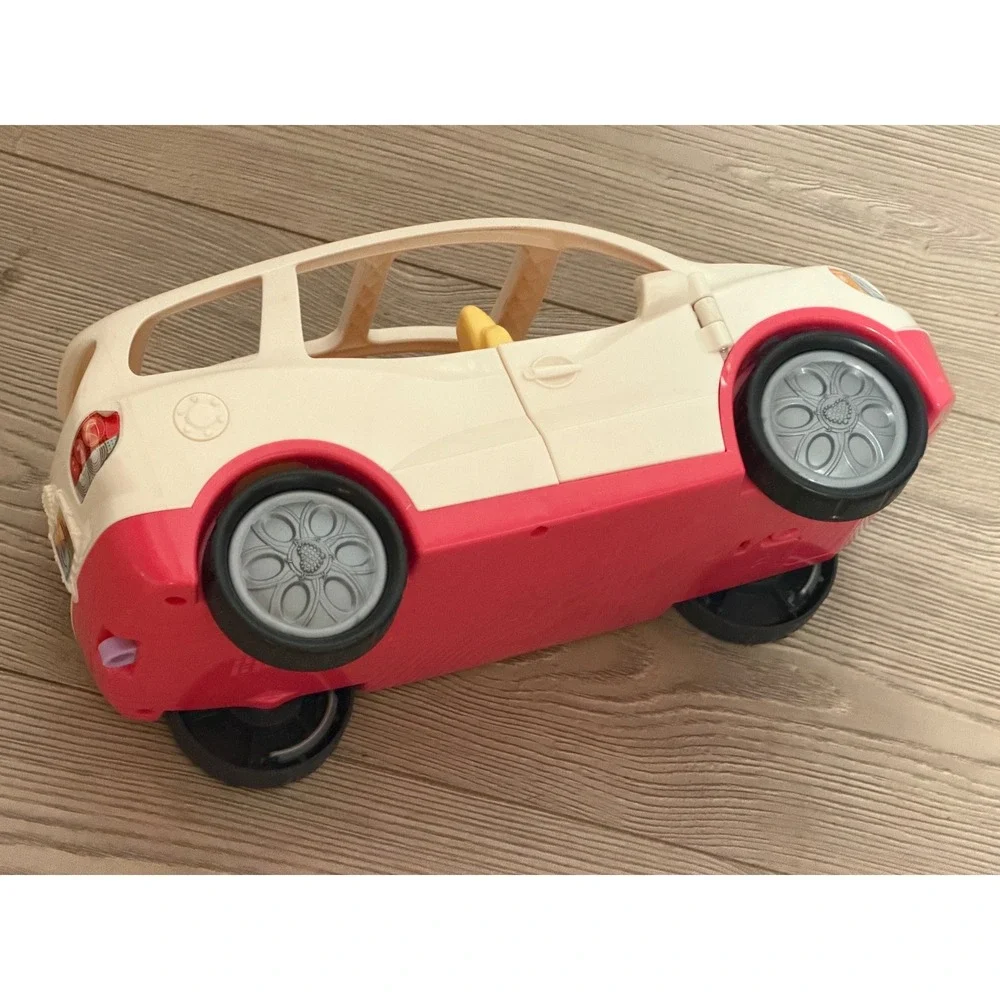 Fisher-Price Loving Family SUV Cream Pink Toy SUV 4 Door Car Seats B0011 works
